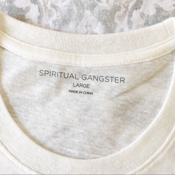 SPIRITUAL GANGSTER Happy Crop Tank Top Large NWT - Picture 3 of 9